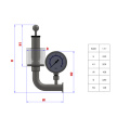 Edelstahl 304 Kohlendioxiddruckablastventil